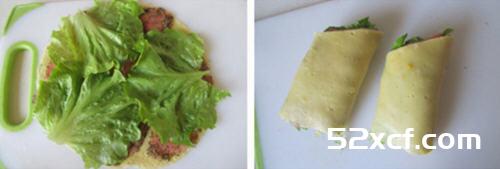 三文鱼鸡蛋卷饼的做法