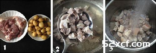 小土豆烧肉的做法