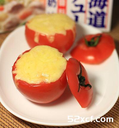 白酱焗烤蕃茄饭的做法