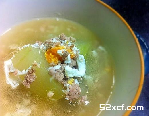 冬瓜咸蛋肉碎汤的做法