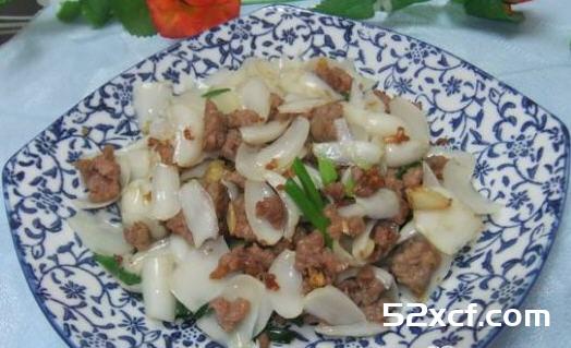 百合炒肉末的做法