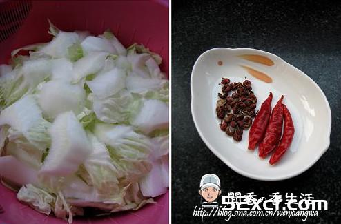 醋溜白菜片的做法