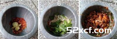 蒜臼捣河虾的做法