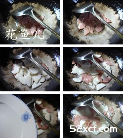 培根尖椒炒山药的做法