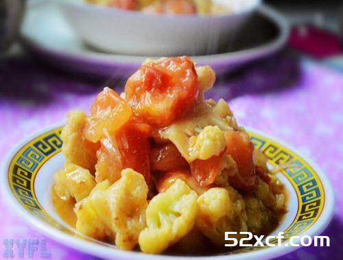 菜花炒西红柿的做法