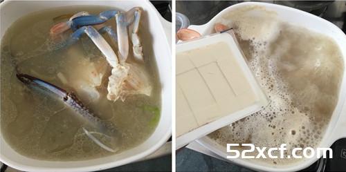 花蟹豆腐汤的做法