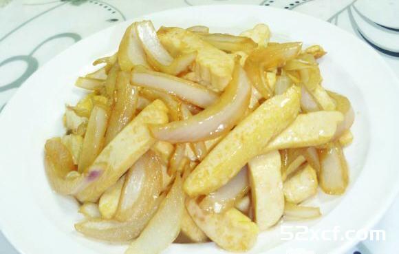 洋葱炒豆腐干的做法