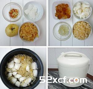 皂角米银耳雪梨羹的做法