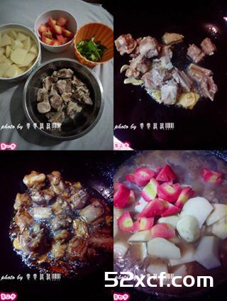土豆萝卜炖排骨的做法