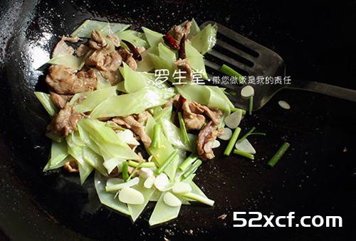 莴苣肉片的做法