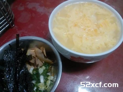 海苔蛋花泡饭的做法