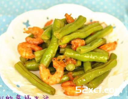 四季豆炒虾仁的做法