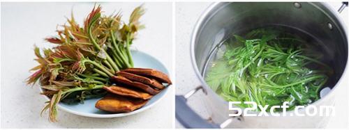 香椿芽拌香豆干的做法