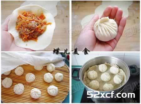 胡萝卜羊肉包子的做法