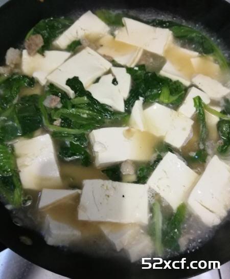 小白菜炖豆腐东北做法