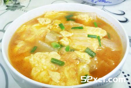 大白菜鸡蛋瘦肉汤的做法