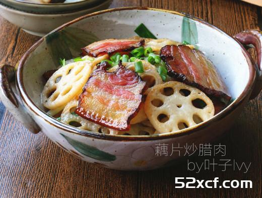 干锅腊肉藕片的做法