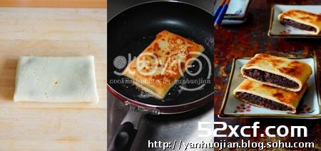 豆沙锅饼的做法
