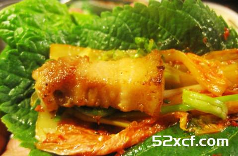 韩国济州烤黑猪肉等特色小吃欣赏