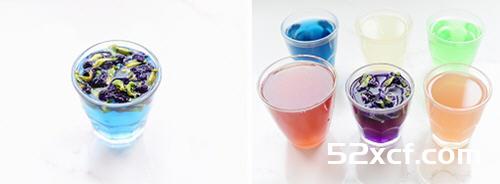 用天然色素做彩虹果冻