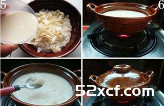 豆浆百合饭的做法