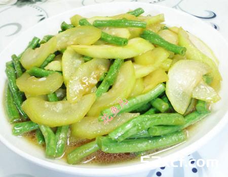 带豆炒夜开花的做法