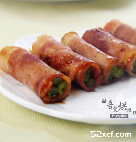 培根卷豆角的做法