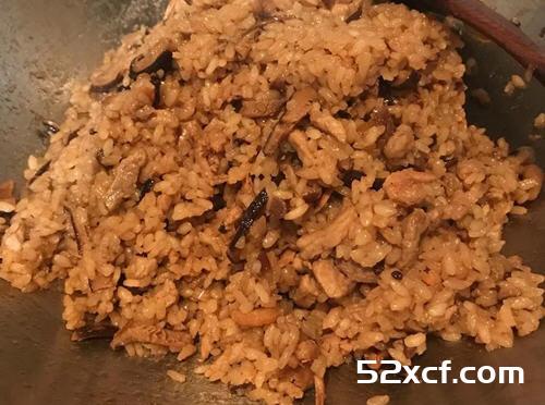 台湾香菇肉丝油饭的