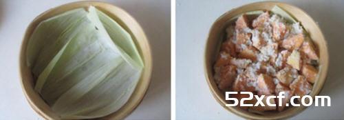 红薯蒸肉的做法