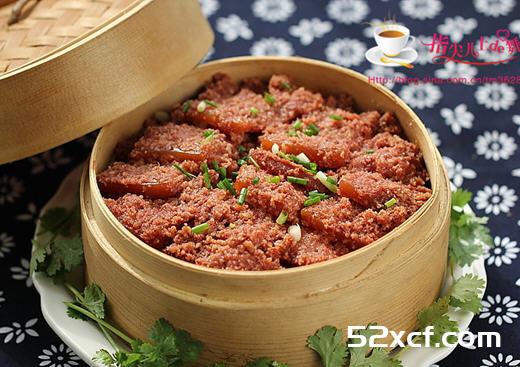 红薯蒸肉的做法