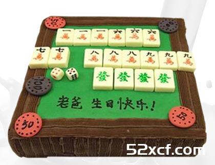 麻将蛋糕图片大全