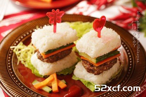 牛肉米汉堡的做法
