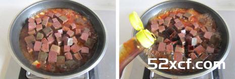 鸭血毛豆的做法