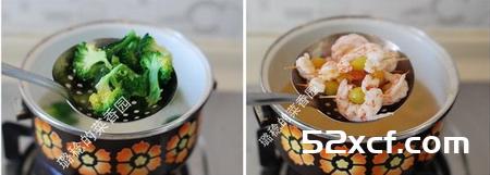 鲜蔬烩白果虾仁的做法