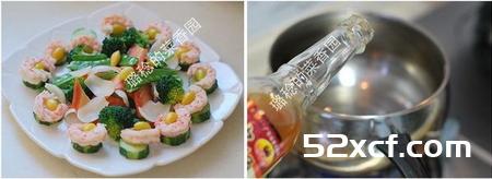 鲜蔬烩白果虾仁的做法