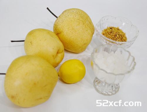 雪梨桂花果酱的做法