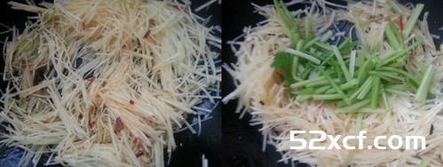 芹菜炒土豆丝的做法