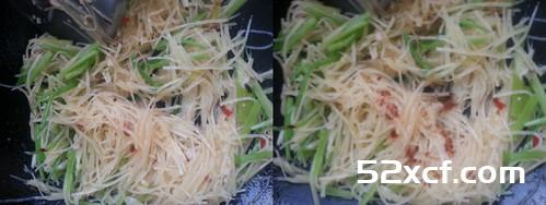 芹菜炒土豆丝的做法