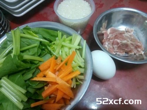 菠菜瘦肉粥的做法