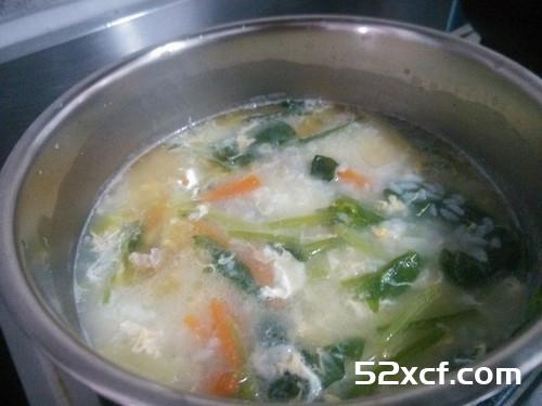 菠菜瘦肉粥的做法