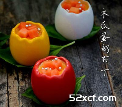 木瓜蛋奶布丁的做法