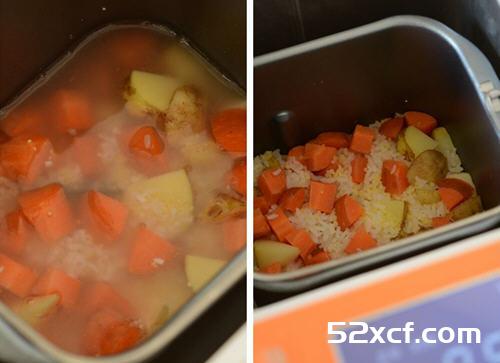 面包机石锅拌饭的做法
