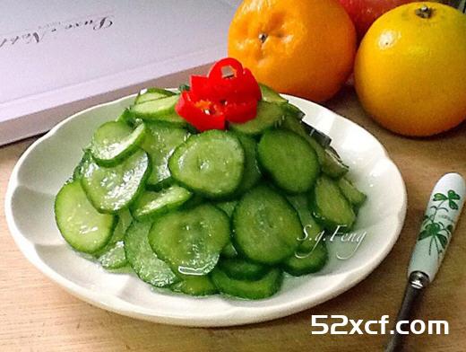 糖醋黄瓜片的做法