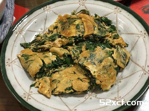 苦茶油九层塔煎蛋的做法