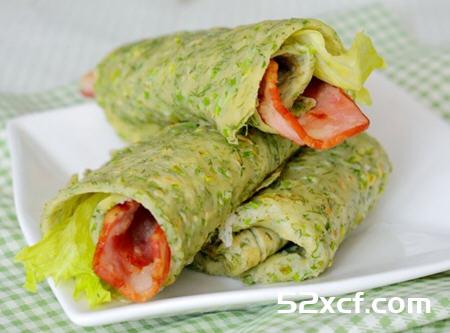 茴香培根卷饼的做法