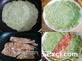 茴香培根卷饼的做法