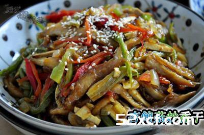 杏鲍菇炒香干的做法教