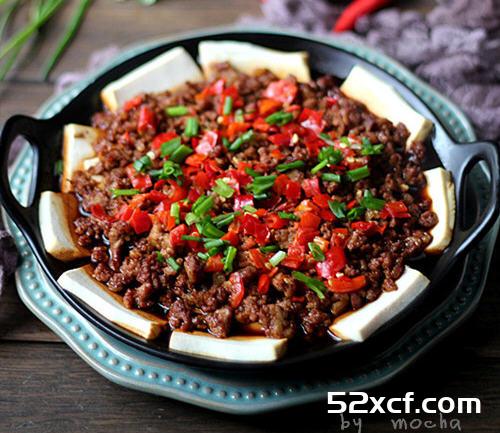 剁椒肉末蒸豆腐烤箱版