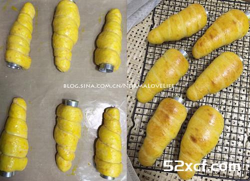 胡萝卜造型面包的做法