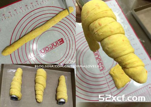 胡萝卜造型面包的做法